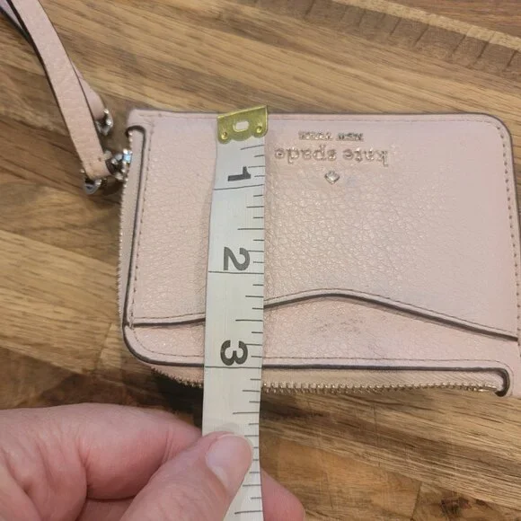 Kate Spade Pink Wallet/Card Case with Key Ring - Picture 10 of 11